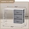 Sorbus 6 Drawers Dresser- Storage Unit with Steel Frame, Wood Top, Fabric Bins - for Bedroom, Closet, Office and more